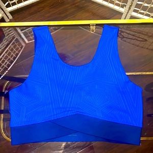 Like new! IVY PARK Bright Royal Blue Sports Bra - Small. Cool design!